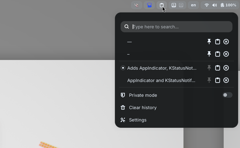Clipboard Indicator
