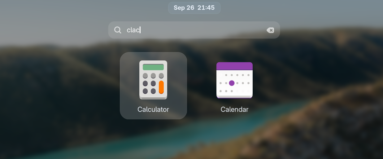 Gnome Fuzzy App Search Demonstration