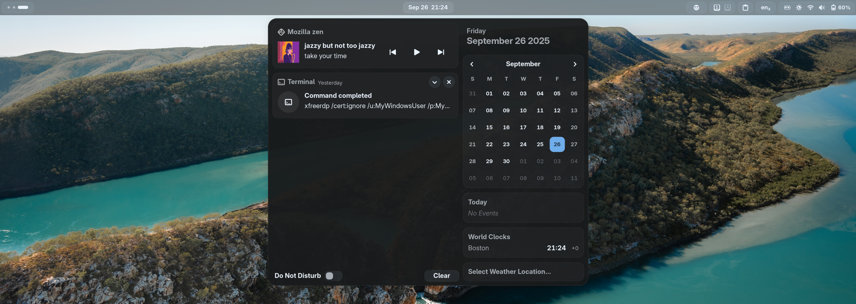 User Shell Demonstration